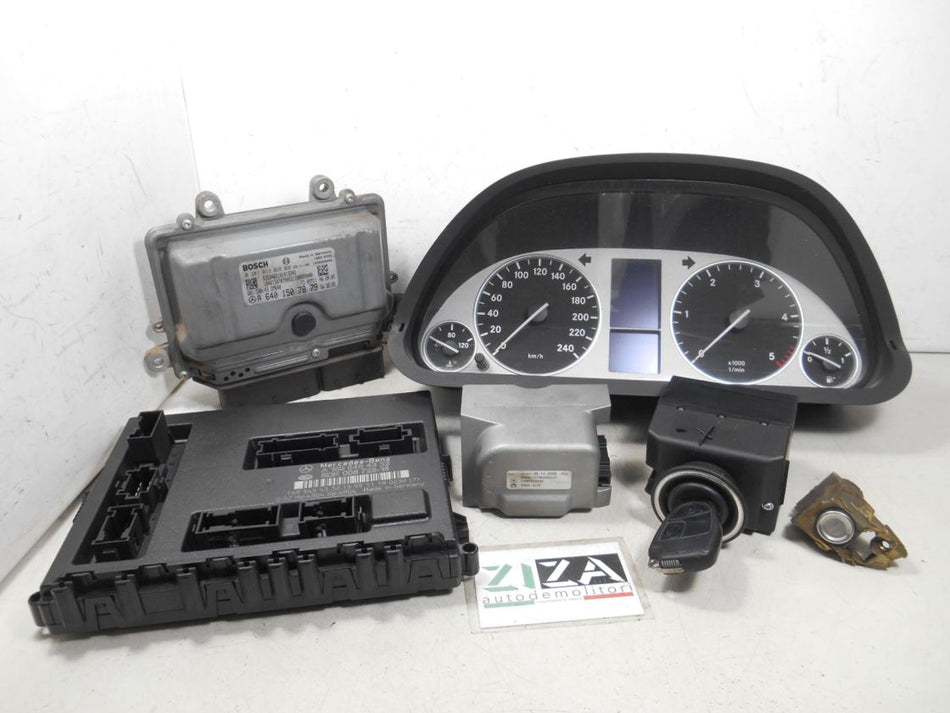 Kit Chiave ECU Mercedes W169 A200 2.0 140cv 640941 2005 A6401507879 0281013028
