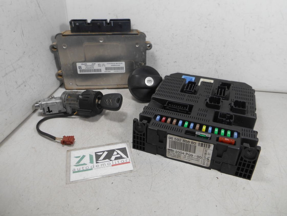 Kit Chiave ECU Citroen C3 I 1.4 54kw 73cv KFV 2006 9665424480 9651696680