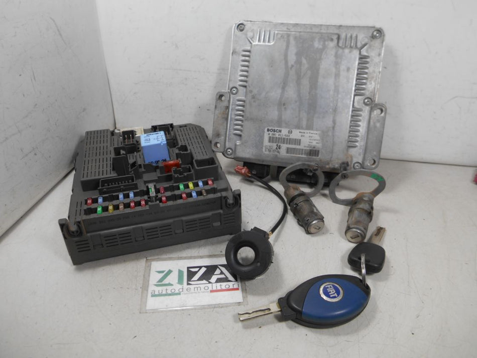 Kit Chiave ECU Fiat Ulysse 2.2 94kw 128cv 4HW 2005 9655816780 0281011522