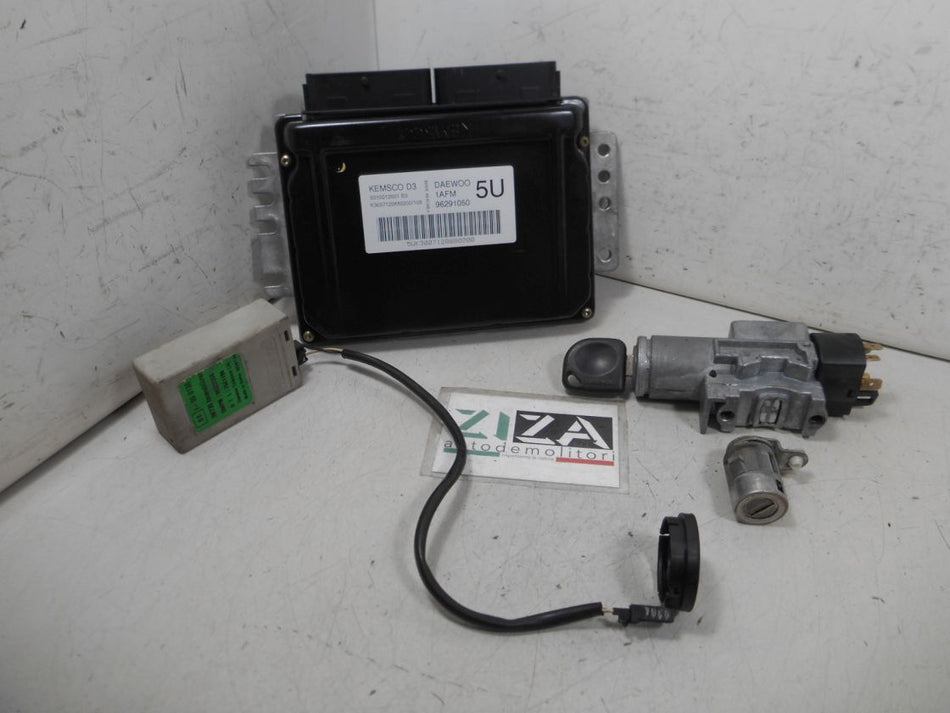 Kit Chiave ECU Daewoo Matiz 800 37,5kw F8CV 2003 96291050 96322350