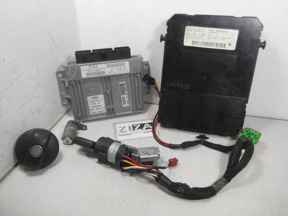 Kit Chiave ECU Peugeot 307 1.4 55kw 75cv KFW 2002 9645704580