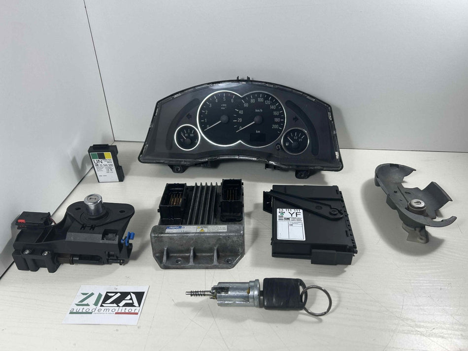 Kit Chiave ECU Opel Meriva A 1.7 CDTI 74kw Z17DTH 2004 97350948 897350-9485 112500-0163