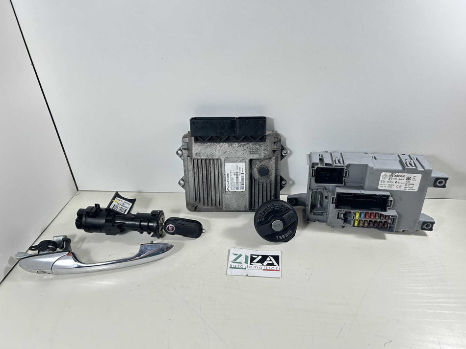 Kit Chiave ECU Fiat 500 312 1.3 Mjet 75cv 169A1000 2008 51839153 MJD6F3.B1