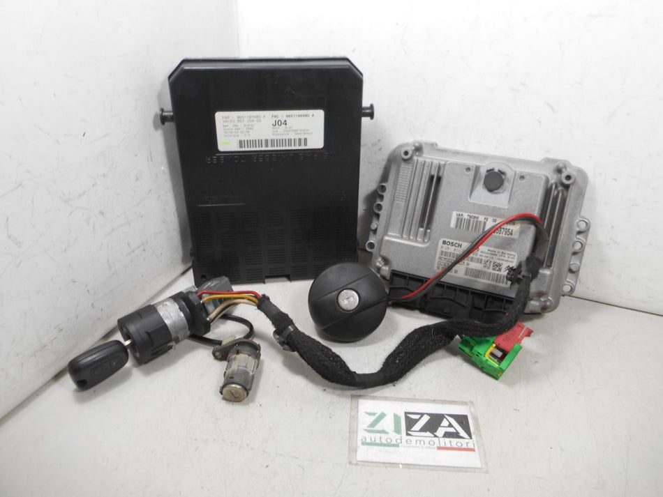 Kit Chiave ECU Peugeot 307 1.6 HDI 80kw 9HZ 2004 9655698280 0281011234