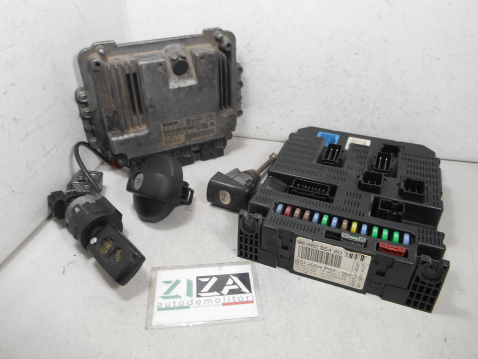 Kit Chiave ECU Fiat Scudo 1.6 HDI 66.2kw 90cv 9HU 2007 9663627480 0281012982