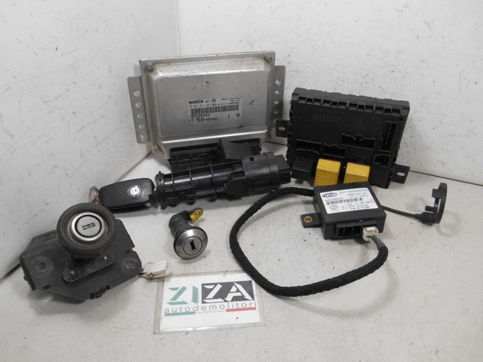 Kit Chiave ECU Lancia Lybra 1.9 JTD 85kw 937A2000 2005 55188343 0281011491