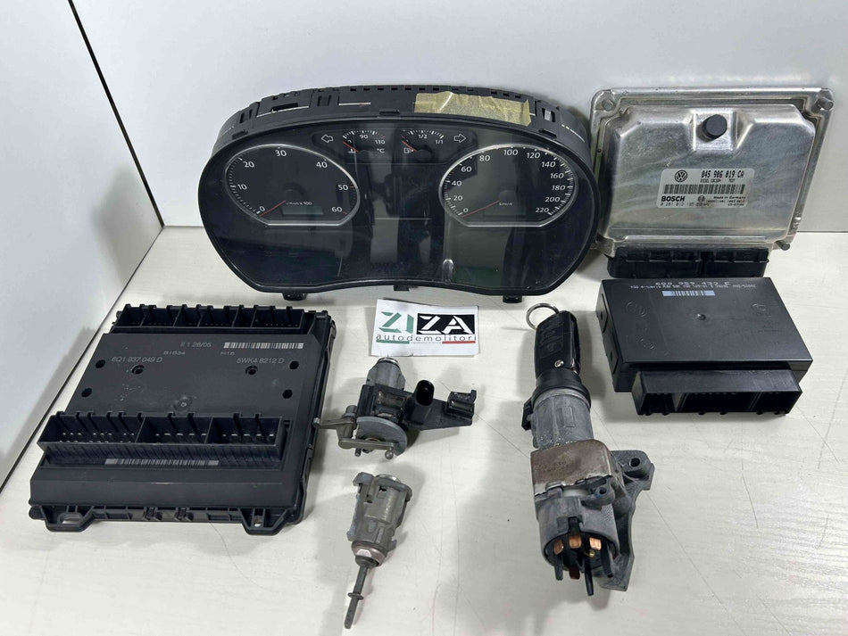 Kit Chiave ECU VW Polo 9N3 1.4 TDI 80cv BNV 2005 045906019CA 0281012195
