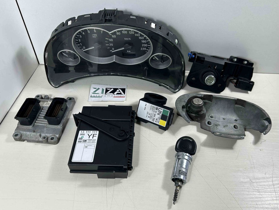 Kit Chiave ECU Opel Corsa C 1.0 44kw 60cv Z10XEP 2005 0261208393 55354327