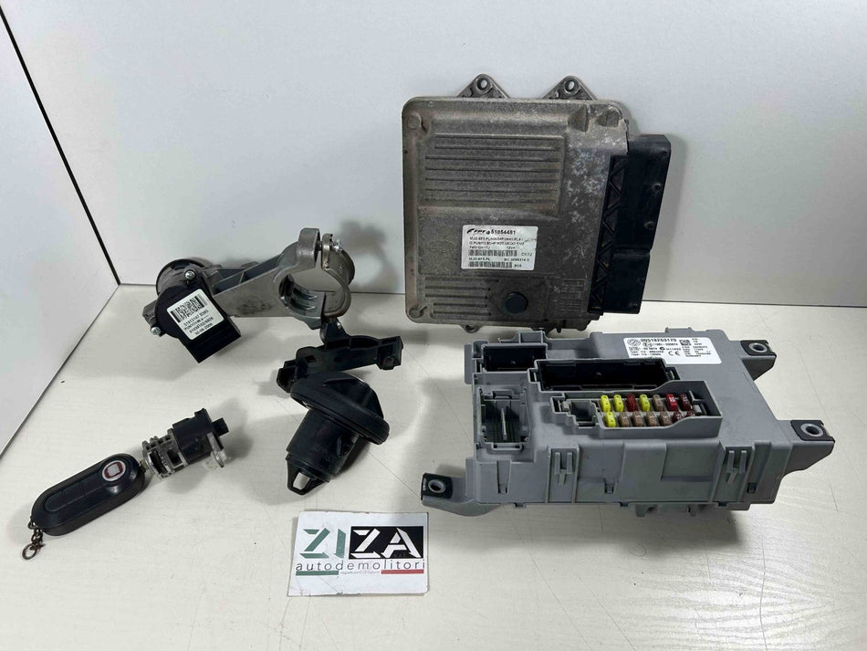Kit Chiave ECU Fiat Grande Punto 1.3 Mjet 90cv 199A3000 2009 51854481 MJD6F3.PL