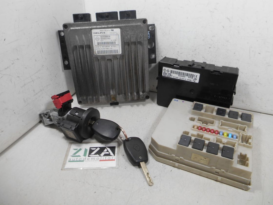 Kit Chiave ECU Renault Modus I 1.5 DCI K9KT7 2005 8200399038 8200513163