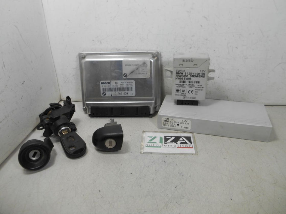 Kit Chiave ECU BMW E46 320d 2.0 100kw 204D1 1999 2249970 7785033 0281001445