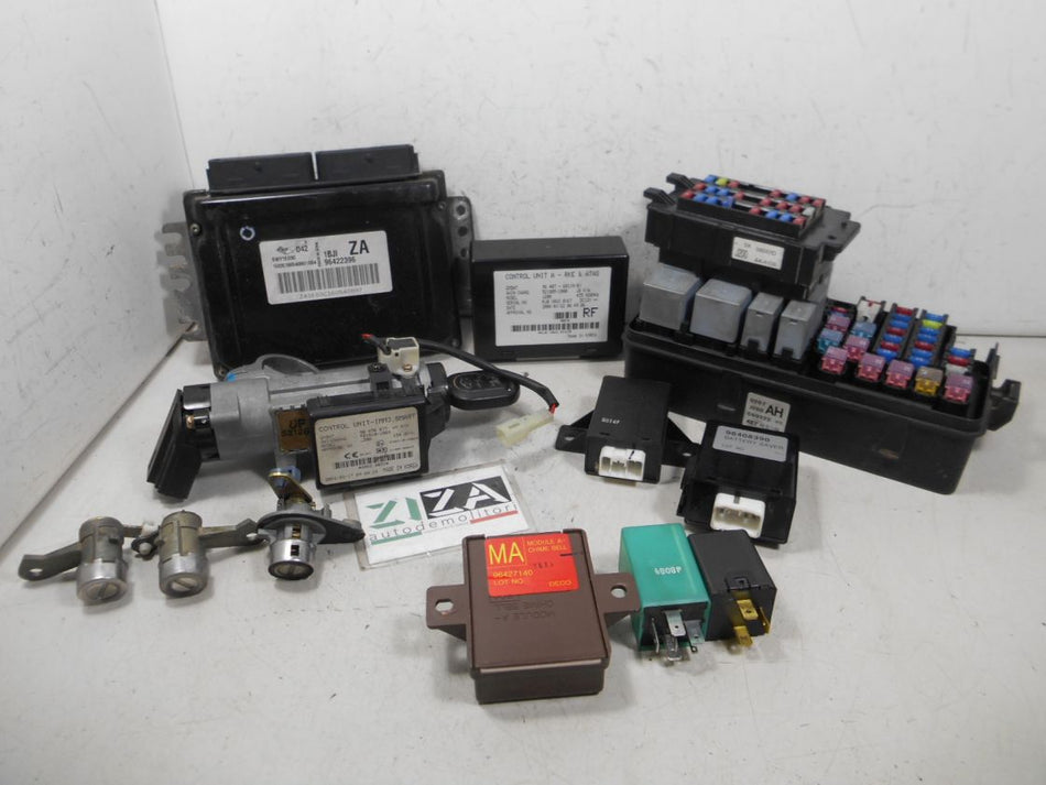 Kit Chiave ECU Chevrolet Nubira J200 1.6 80kw F16D3 2006 96422396