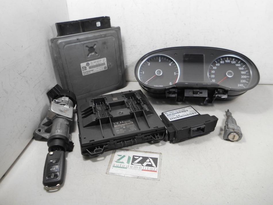 Kit Chiave ECU VW Polo 6R 1.6 TDI 90cv CAY 2010 03L906023EP 5WP42856AA