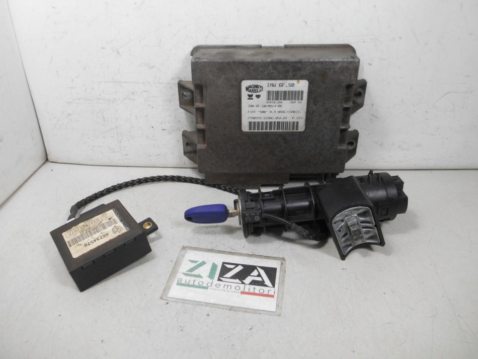 Kit Chiave ECU Fiat Cinquecento II 09i 29kw 39cv 117A1.046 1995 7780555 IAW6F.S0