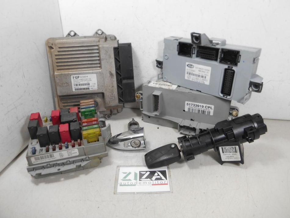 Kit Chiave ECU Lancia Ypsilon 843 1.3 Mjet 51kw 188A9000 2004 55194016