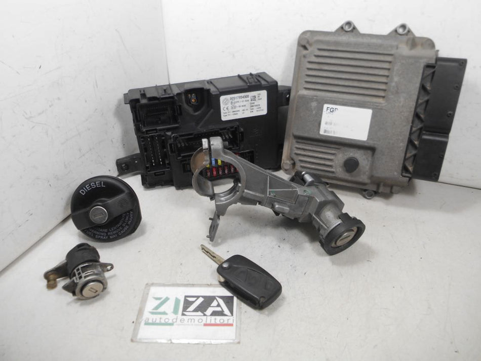 Kit Chiave ECU Fiat Grande Punto 1.3 Mjet 55kw 75cv 199A2000 2006 51781569
