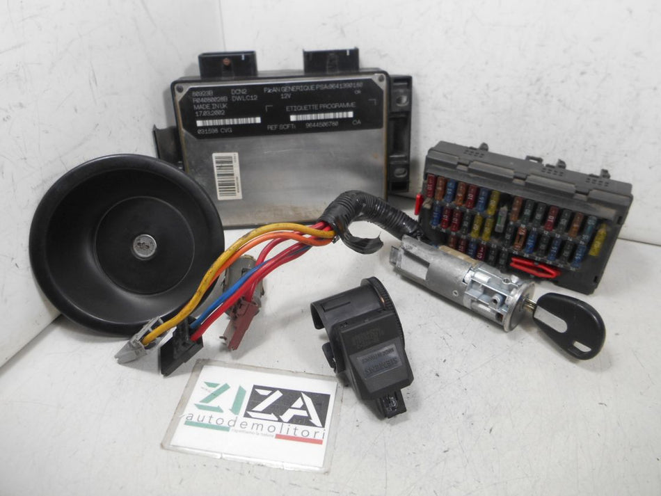 Kit Chiave ECU Fiat Scudo 1.9 D 51kw 69cv WJY 2002 9641390180 9644506780