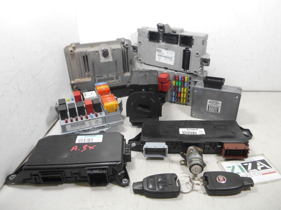 Kit Chiave ECU Fiat Croma 1.9 Mjet 150cv 939A2000 2008 0281012963 51812902