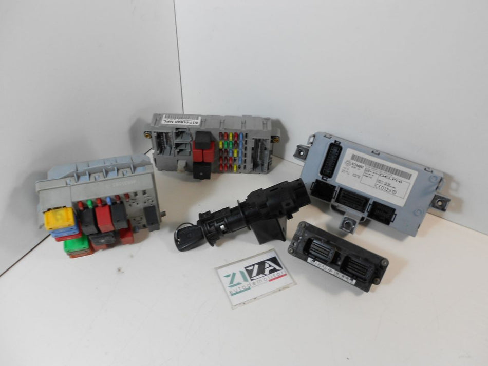 Kit Chiave ECU Fiat Punto 188 1.2 44kw 60cv 188A4000 2008 51819335 IAW5AFP4