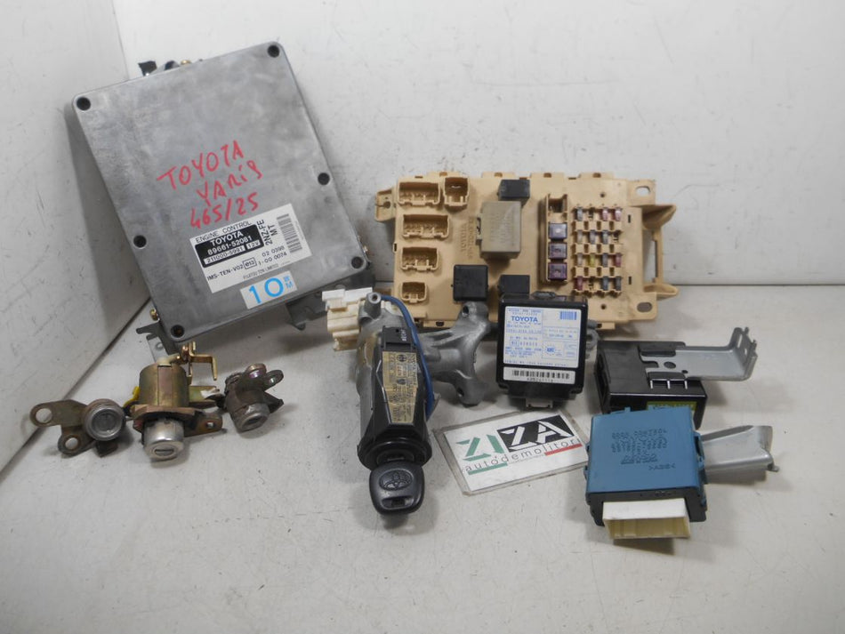 Kit Chiave ECU Toyota Yaris XP10 1.3 63kw 2NZFE 2000 89661-52081
