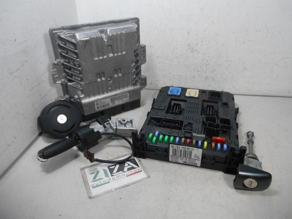 Kit Chiave ECU Peugeot 3008 I 1.6 HDI 84kw 114cv 9H05 2012 S180123008 9800268980