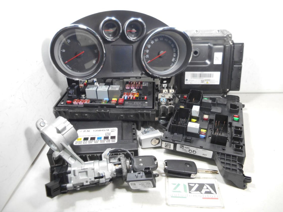 Kit Chiave ECU Opel Astra J 1.7 CDTI 81kw 110cv A17DTR 2012 55579443