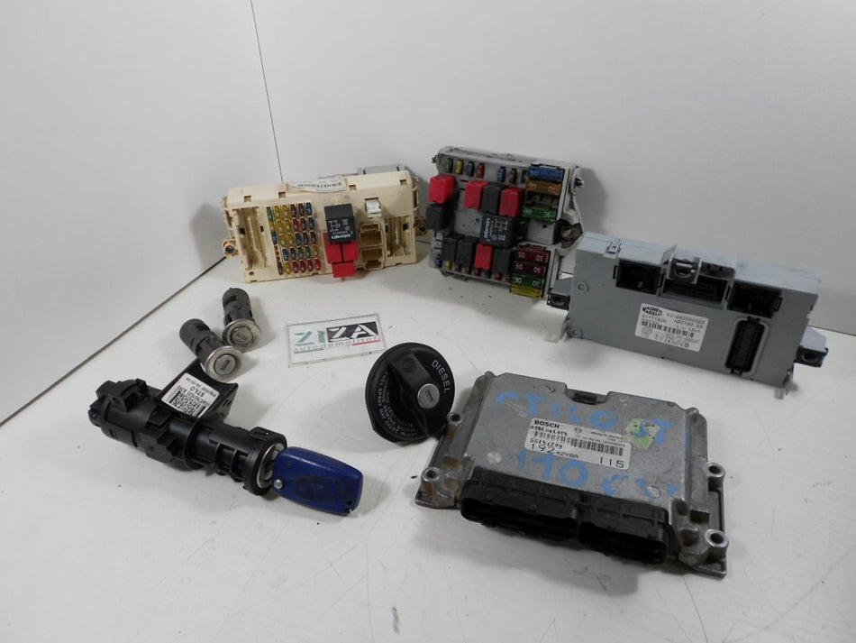 Kit Chiave ECU Fiat Stilo 1.9 JTD 85kw 192A1000 2003 55191209 51708059