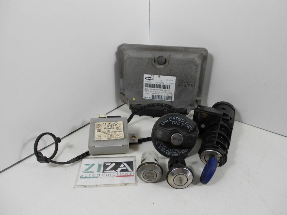 Kit Chiave ECU Fiat Seicento 1.1 40kw 187A1000 2005 55187372 IAW4AF.M9