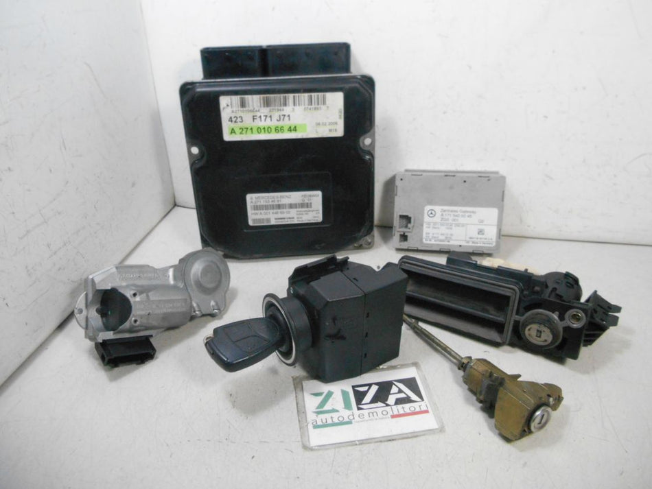 Kit Chiave ECU Mercedes R171 SLK200 1.8 120kw 2006 A2710106644 A2711534691