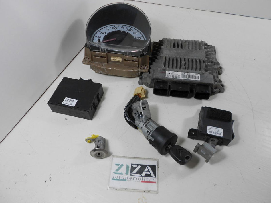 Kit Chiave ECU Citroen C1 1.4 40kw 64cv 8HT 2006 9661097080 89661-YV010