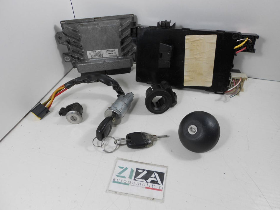 Kit Chiave ECU Renault Clio II Res 1.2 43kw D7FG7 2005 8200326395 8200326387 S110140201A