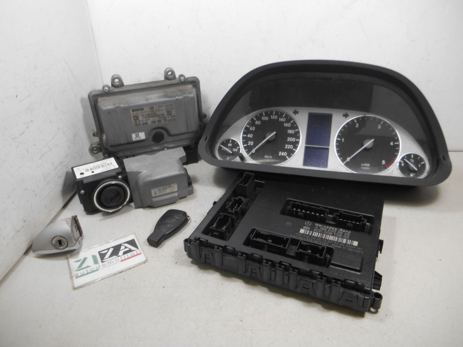 Kit Chiave ECU Mercedes W169 A200 2.0 140cv 640941 2007 A6401509079 0281013519