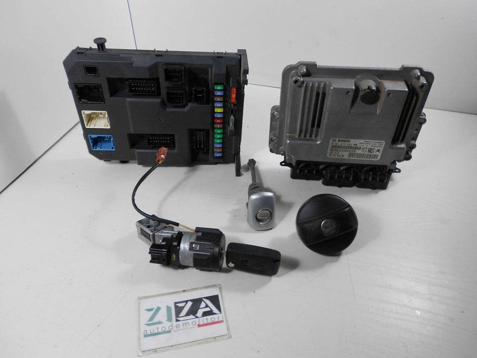 Kit Chiave ECU Peugeot 207 1.4 HDI 50kw 8HR 2011 9674254080 9666952080