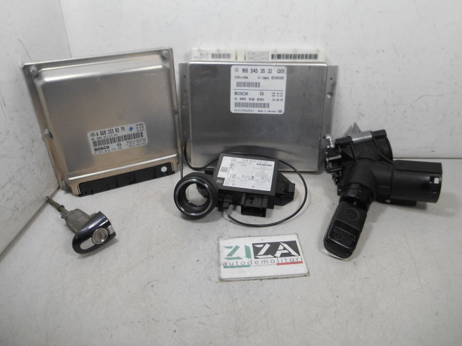 Kit Chiave ECU Mercedes W168 A170 1.7 70kw 95cv 668942 2002 A6681530279