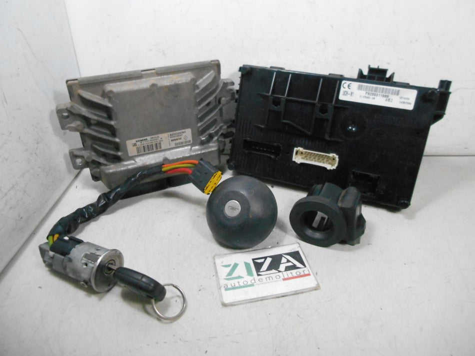 Kit Chiave ECU Renault Clio II 1.2 43kw D7FG7 2004 8200326395 8200326387 S110140201A