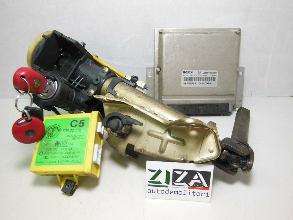 Kit Chiave ECU Alfa 146 1.9 JTD 77kw 105cv AR32302 2000 46753569 0281001936
