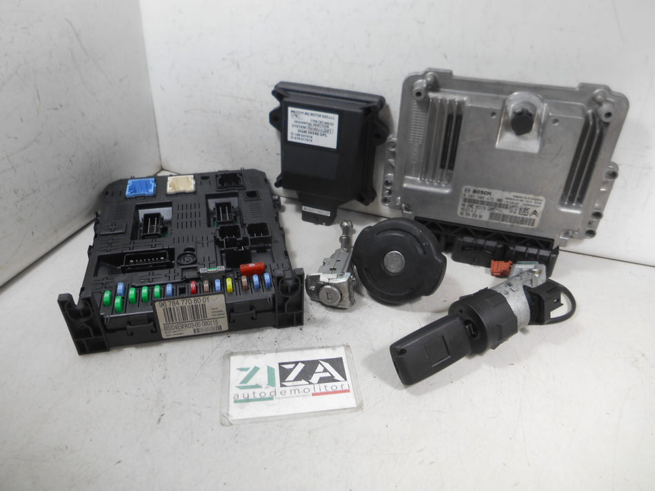 Kit Chiave ECU Citroen Berlingo II 1.6 120cv 5F01 2016 9675495080 0261S06472