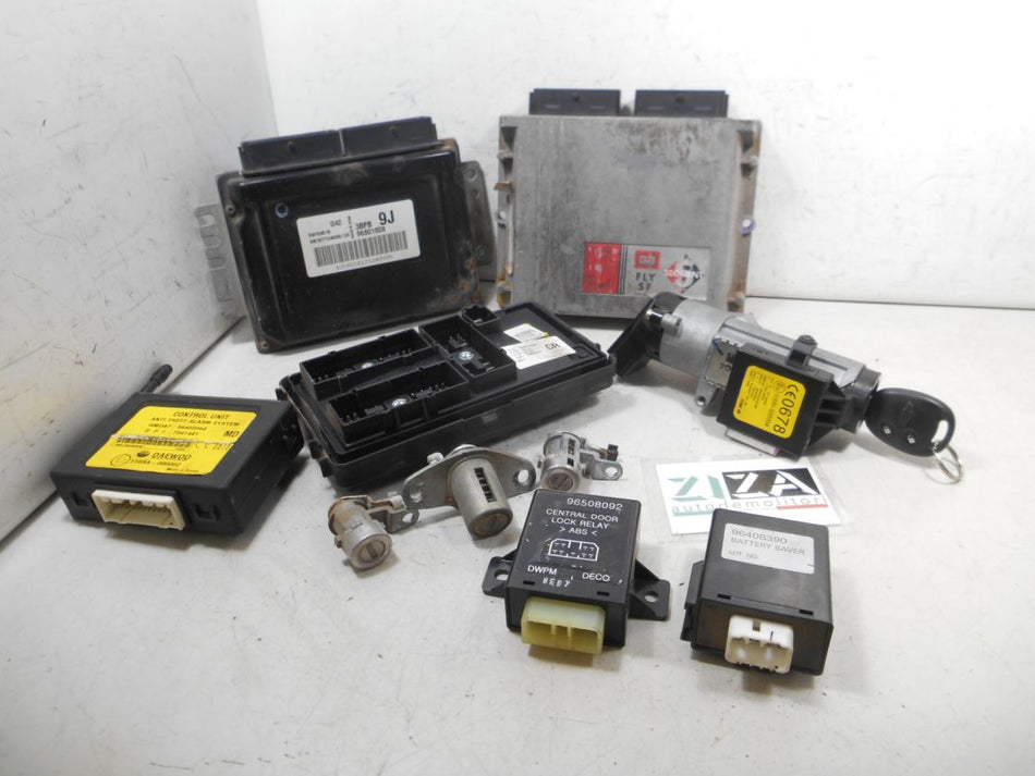 Kit Chiave ECU Chevrolet Matiz 1.0 B/GPL 48,5kw B10S1 2007 96801808 5WY5451A