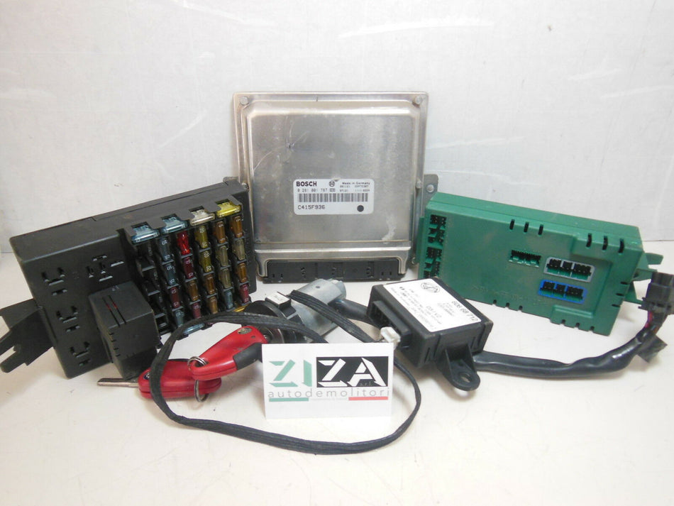 Kit Chiave ECU Alfa 166 2.4 100kW 136Cv AR34202 1999 0281001787