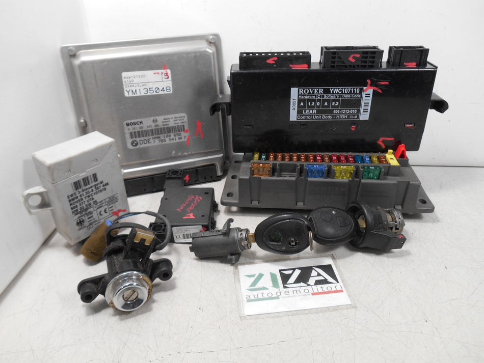 Kit Chiave ECU Rover 75 2.0 CDT 85kw 204D2 2000 0281001895 YWC107110