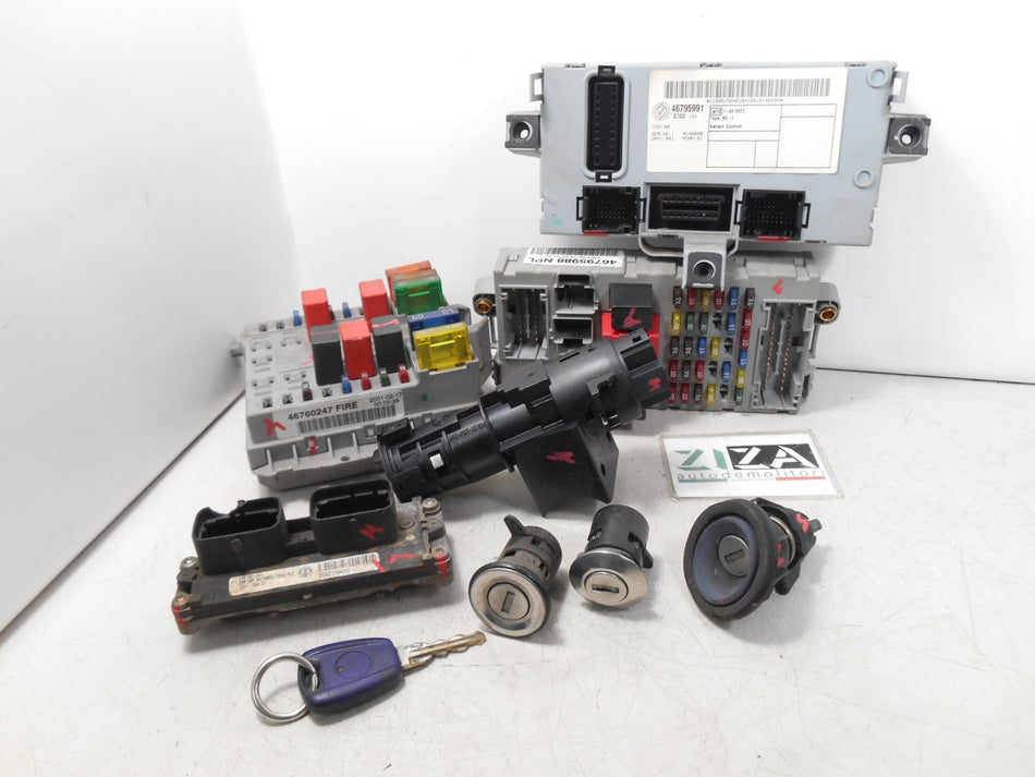 Kit Chiave ECU Fiat Punto 188 1.2 44kw 188A4000 2001 46808846 IAW59FM3 46795988