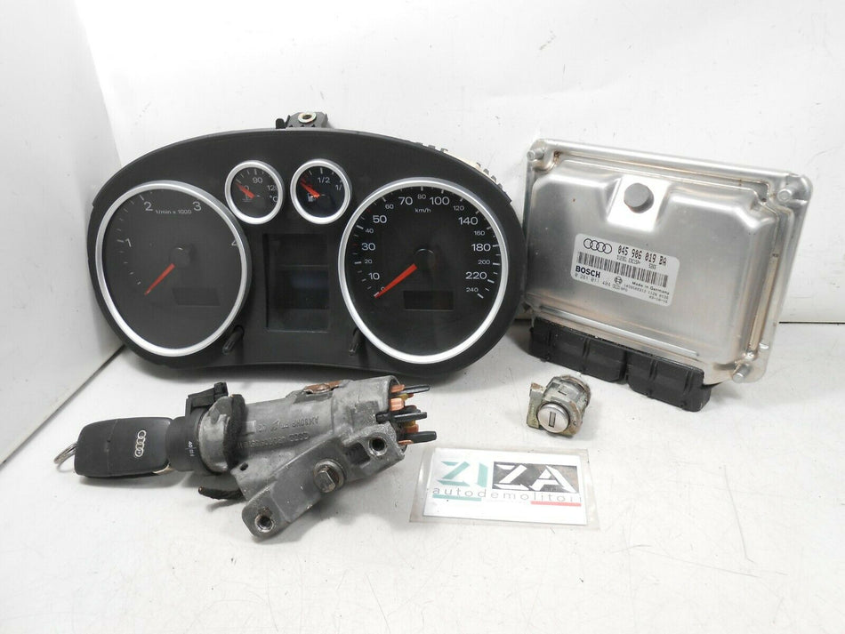 Kit Chiave ECU Audi A2 1.4 55kw 75cv BHC 2003 045906019BA 0281011404