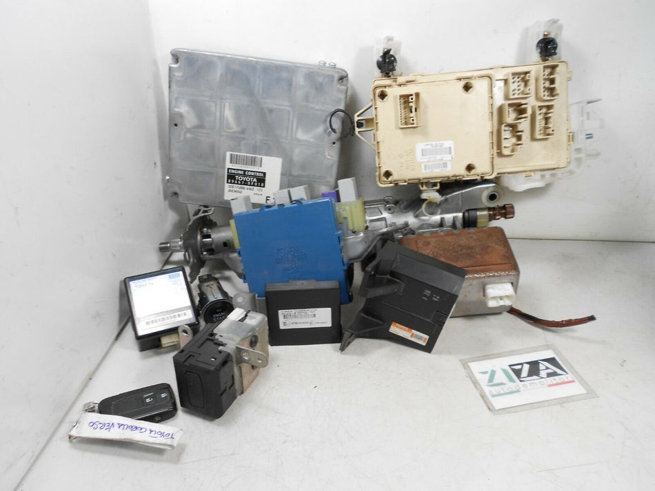 Kit Chiave ECU Toyota Corolla Verso 2.0 85kw 1CDFTV 2004 89661-0F111 89221-0F010