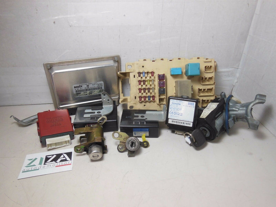 Kit Chiave ECU Toyota Yaris Verso 2003 1.4 55kW 1NDTV 0281011126 89783-52010