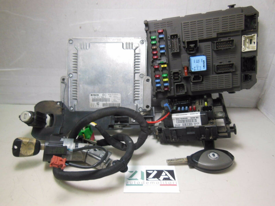 Kit Chiave ECU Lancia Phedra 2.0 79kw RHM 2009 0281011968 9657608580