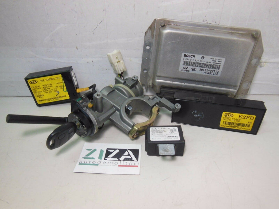 Kit Chiave ECU Kia Carens 2.0 D4EA CRDi 2006 0281011024 39121-27312