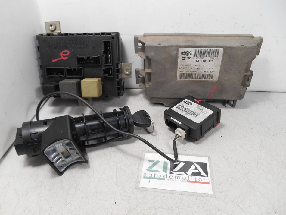 Kit Chiave ECU Lancia Y LE 1.2 8V 60CV 840A3000 1997 46531221 46518702