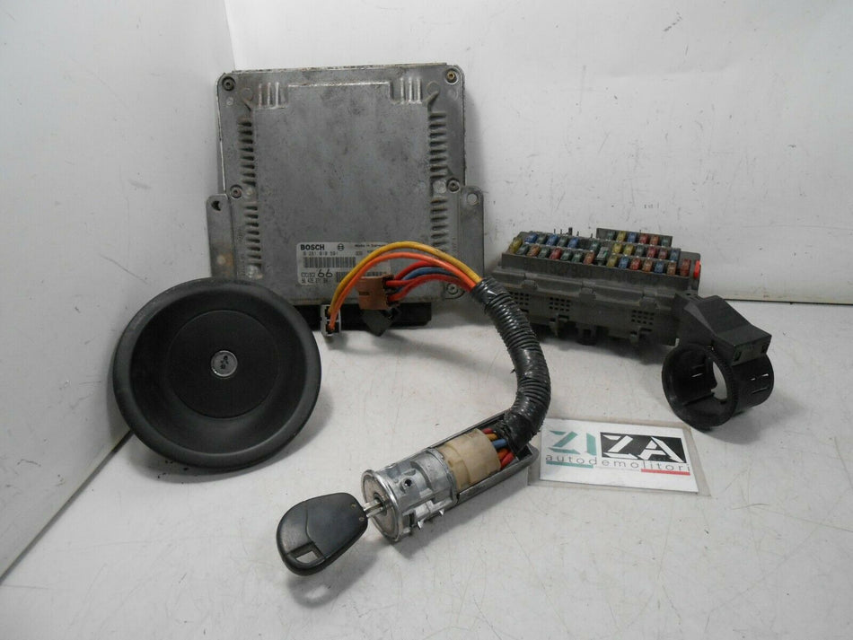 Kit Chiave ECU Citroen Jumpy 2.0 RHX 2002 0281010591 9643527180 9625402980