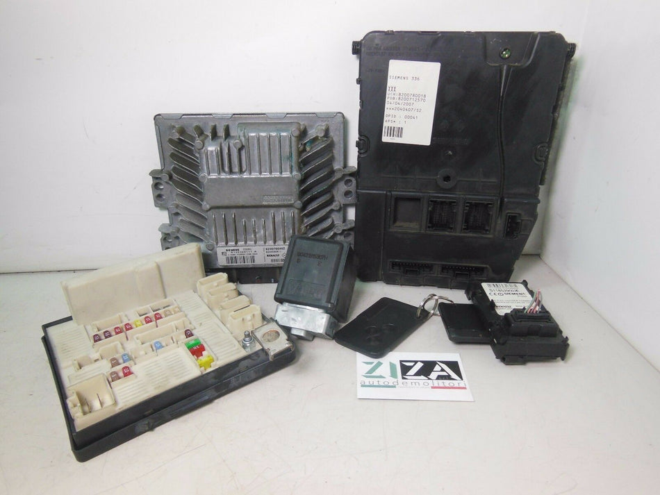 Kit Chiave ECU Renault Megane 1.5 DCI 78kw K9K 2007 8200766462 8200780018