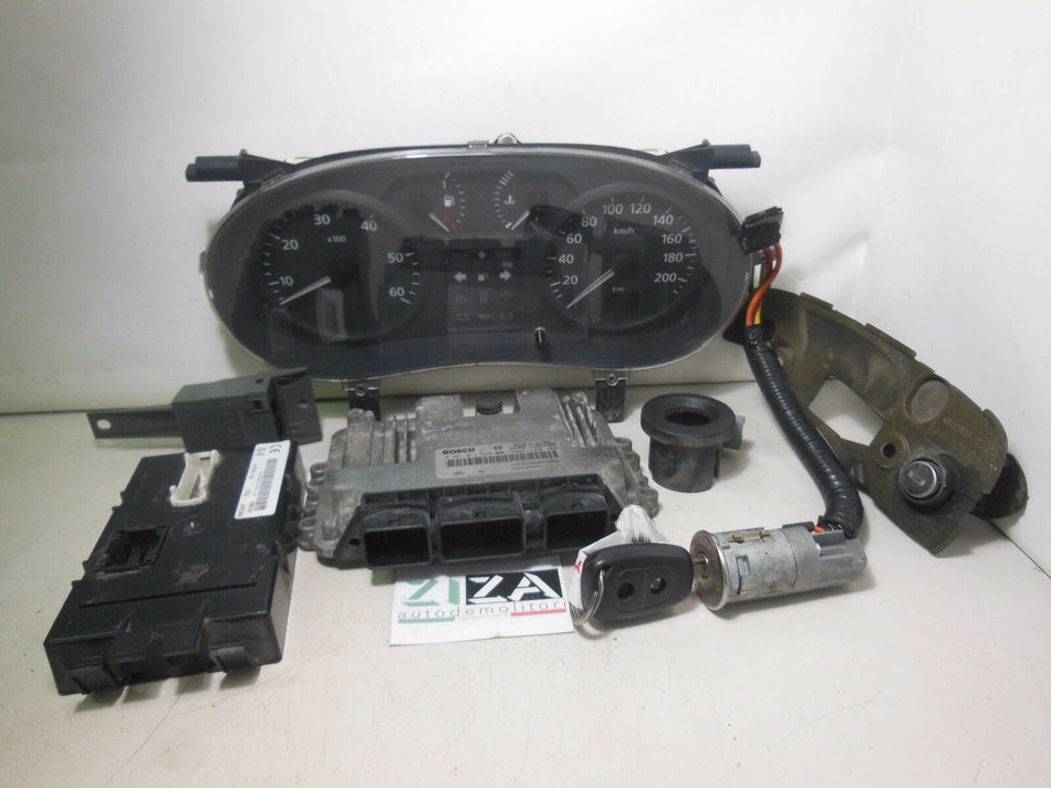 Kit Chiave ECU Renault Trafic 1.9 100cv F9Q 2004 0281011529 P8200374949H